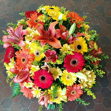 bouquet rind jaune rouge et orange